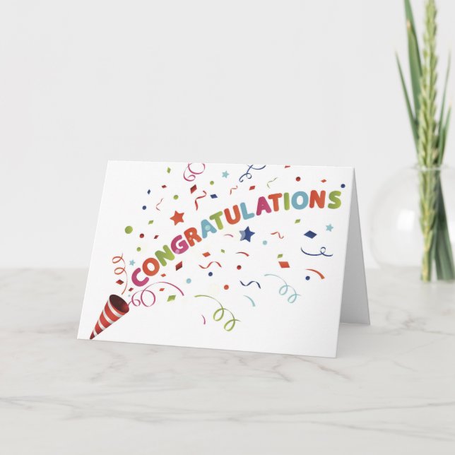 *KNEW YOU COULD DO IT & YOU DID IT* CONGRATULATION CARD (Front)