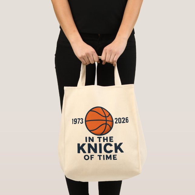 Knick of Time Grocery Tote Bag (Front (Product))