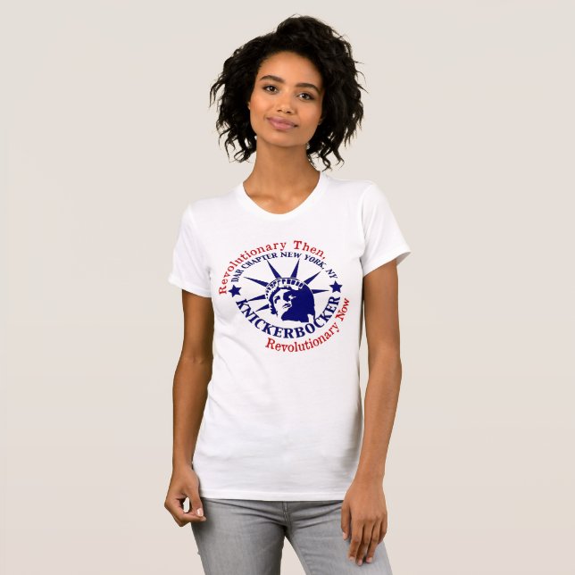 Knickerbocker Blue and White Logo T-Shirt (Front Full)