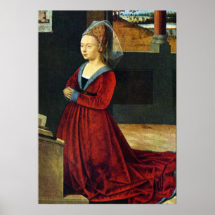 Kniende Stifterin Detail - Petrus Christus - c1460 Poster