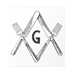 Knife and Fork Degree Notepad