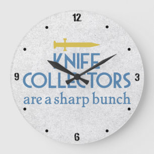 Knife Collectors Sharp Large Clock