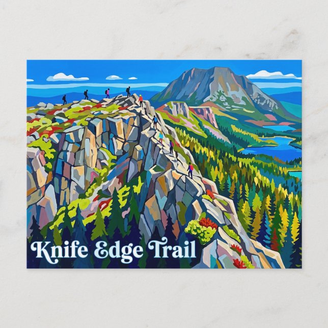 Knife Edge Trail USA Postcard (Front)