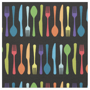 Knife Fork Spoon Kitchen Cutlery Utensils Fabric