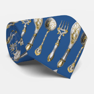 Knife fork spoon trio tie