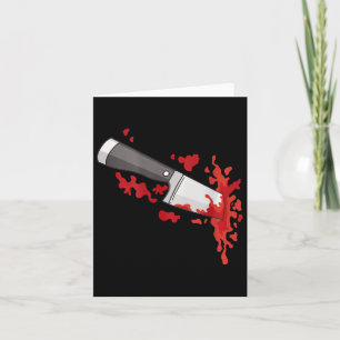 Knife In The Ck Halloween Murder Costume Knife In  Card