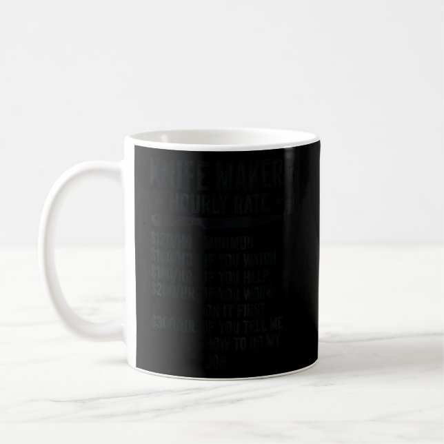 Knife Maker Blacksmith Forge Knife Making Bladesmi Coffee Mug (Left)