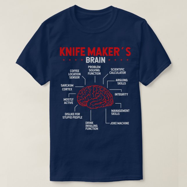 Knife Making Bladesmith Knife Collecting T T-Shirt (Design Front)