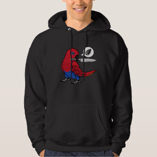 Knife Parrot Wants Seeds I Female Eclectus Hoodie