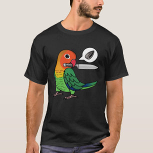 Knife Parrot Wants Seeds I Fischers Lovebird T-Shirt