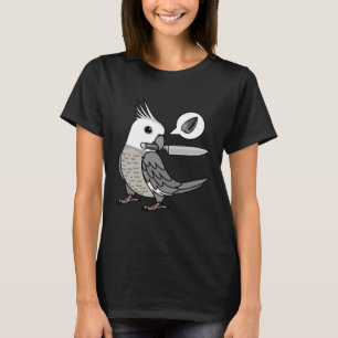 Knife Parrot Wants Seeds I White faced Grey Cockat T-Shirt