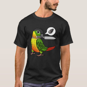 Knife Parrot Wants Seeds I Yellow sided Green Chee T-Shirt