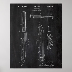 Knife Patent Poster