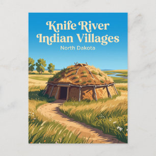 Knife River Indian Villages National Historic Site Postcard