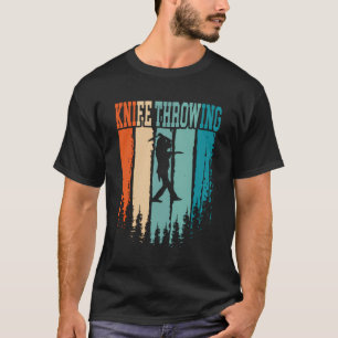 Knife Throwing Retro Vintage T-Shirt