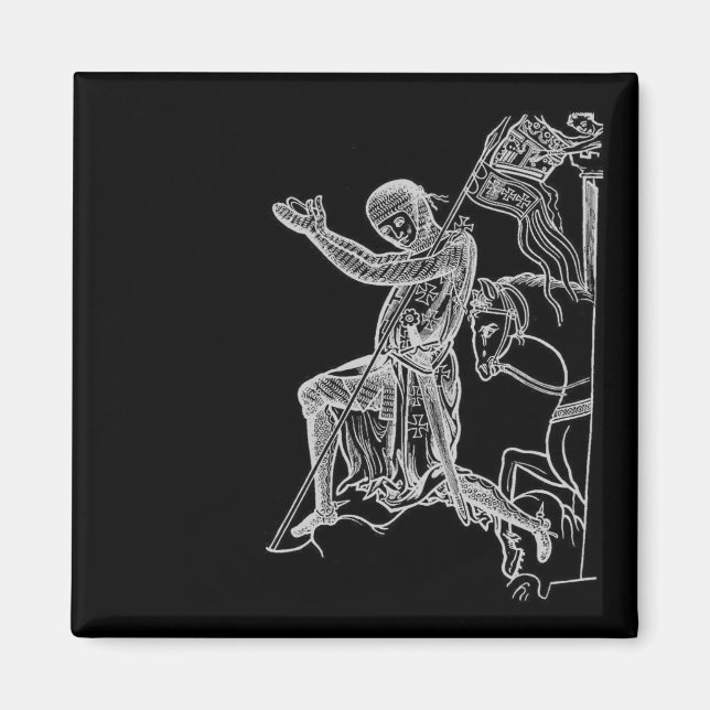 Knight 13th Century Magnet (Front)