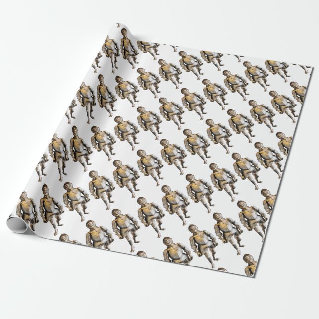 knight #2 wrapping paper (Unrolled)