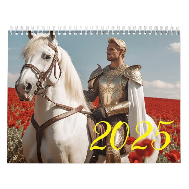 Knight and horse. 2025  calendar (Cover)