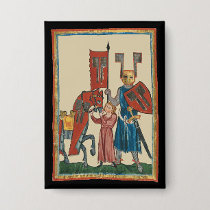 Knight and Squire, 14th Century Mediaeval Art
