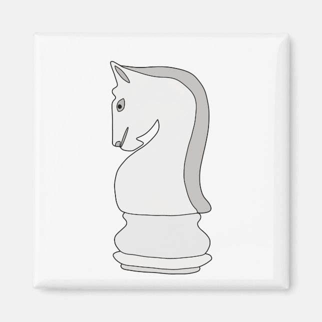 Knight Chess Magnet (Front)