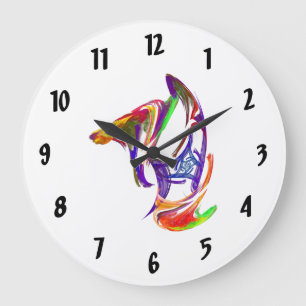 Knight Chess Piece Large Clock