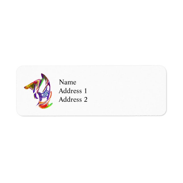 Knight Chess Piece Return Address Label (Front)