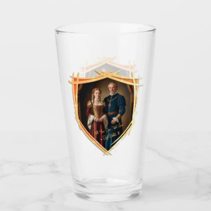 Knight Coat of Arms Mediaeval Old Fashioned Gift Glass