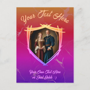Knight Coat of Arms Mediaeval Old Fashioned Gift Postcard
