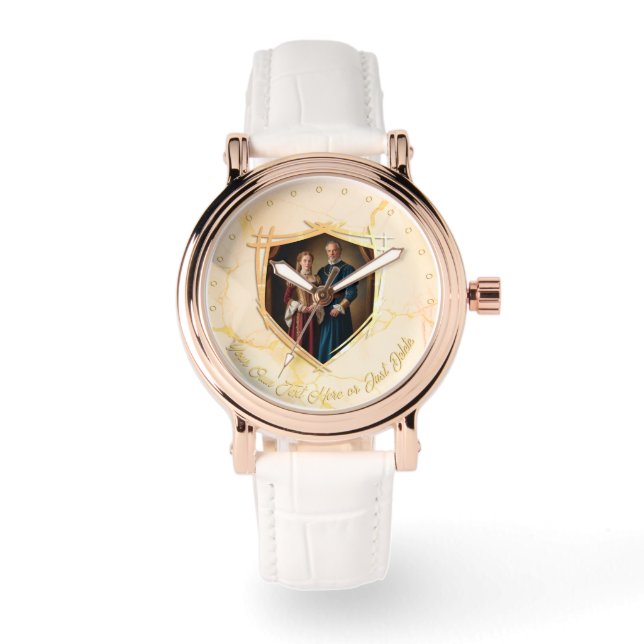 Knight Coat of Arms Mediaeval Old fashioned Gift Watch (Front)