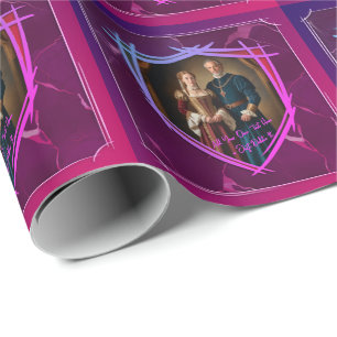 Knight Coat of Arms Mediaeval Old Fashioned Gift Wrapping Paper