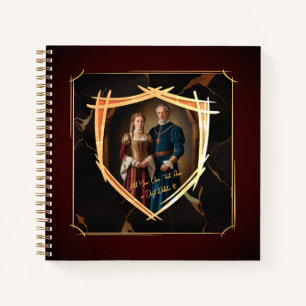 Knight Coat of Arms Mediaeval Old Fashioned Notebook