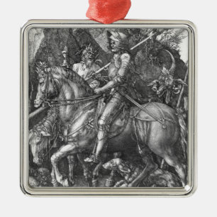 Knight, Death and the Devil, 1513 (engraving) Metal Ornament