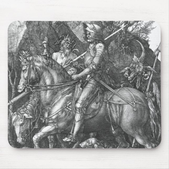 Knight, Death and the Devil, 1513 (engraving) Mouse Pad (Front)