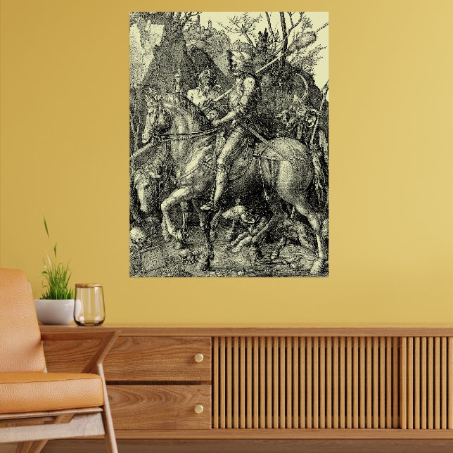Knight, Death, And The Devil by Albrecht Dürer Poster (Living Room 2)