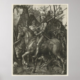 KNIGHT, DEATH AND THE DEVIL by ALBRECHT DÜRER Poster