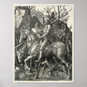 Knight, Death and the Devil (Durer 1513) Poster