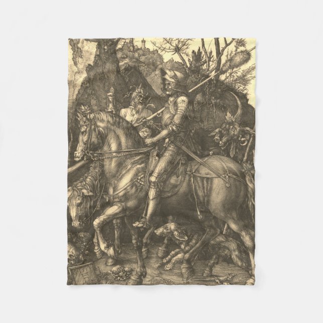 KNIGHT, DEATH AND THE DEVIL FLEECE BLANKET (Front)