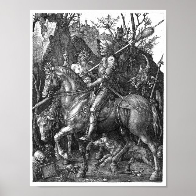  Knight Death Devil Albrecht Durer engraving art p Poster (Front)