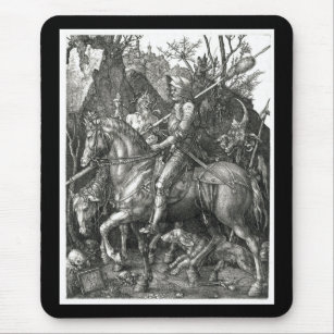 Knight, Death & the Devil - Albrecht Dürer c. 1513 Mouse Pad