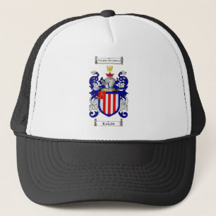 KNIGHT FAMILY CREST - KNIGHT COAT OF ARMS TRUCKER HAT