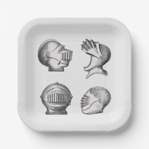 Knight Helmets    Paper Plate