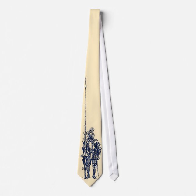 Knight in Armour Cream Tie (Front)