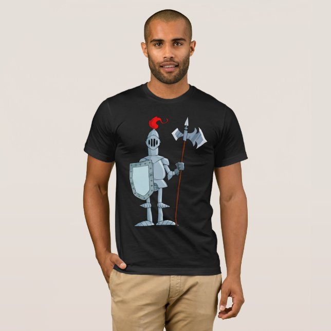 Knight In Armour Mediaeval Mens T-Shirt (Front Full)