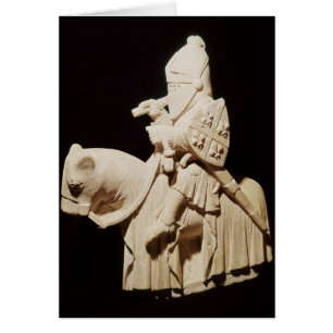 Knight in armour on his horse