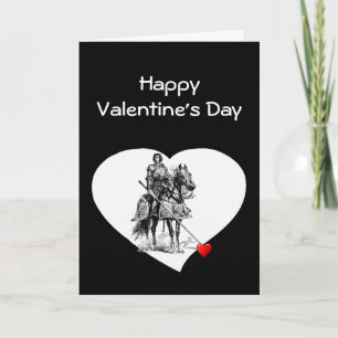 Knight in Shining Armour  Love Valentine Humour Holiday Card