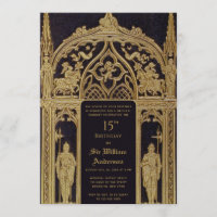 Knight Mediaeval Themed Birthday Black Gold Gothic