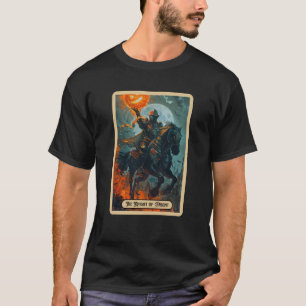 Knight of Fright Halloween Rider Halloween Tarot C T-Shirt