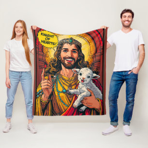 KNIGHT OF HEARTS FLEECE BLANKET