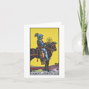Knight of pentacles blank card