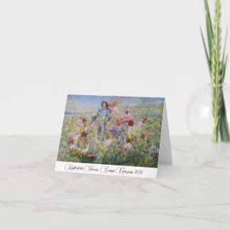 Knight of the Flowers (Blank Inside) Note Card